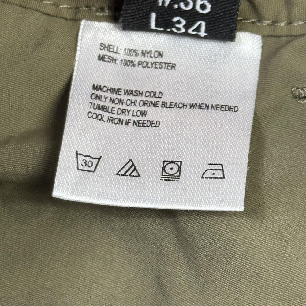 SCOTTeVEST Pants Mens‎ 36x34 Green Chino TEC Travel Nylon Polyester Pockets - Picture 3 of 12